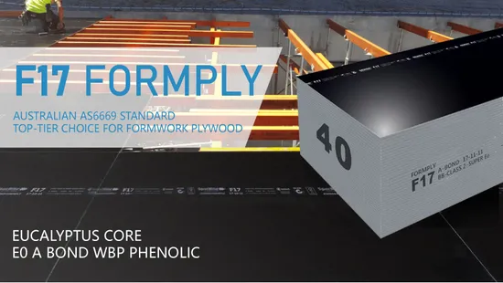 Engineering Construction Site Used 1200X1800X17mm Australia F17 Formply 