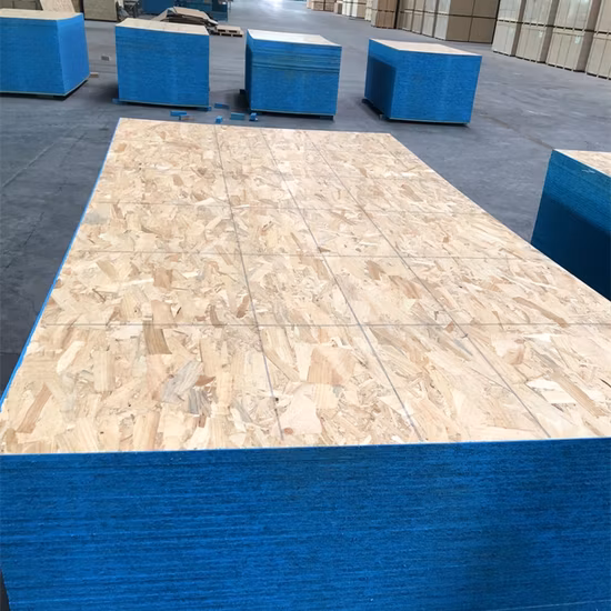 Mdi E0 Glue All Pine Waterproof 7/16 OSB Oriented Strand Board with Edge Painting Nail Line for Furniture