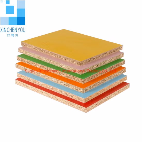 12mm and 18mm Solid Color Red Color Melamine Chipboard Particle Board