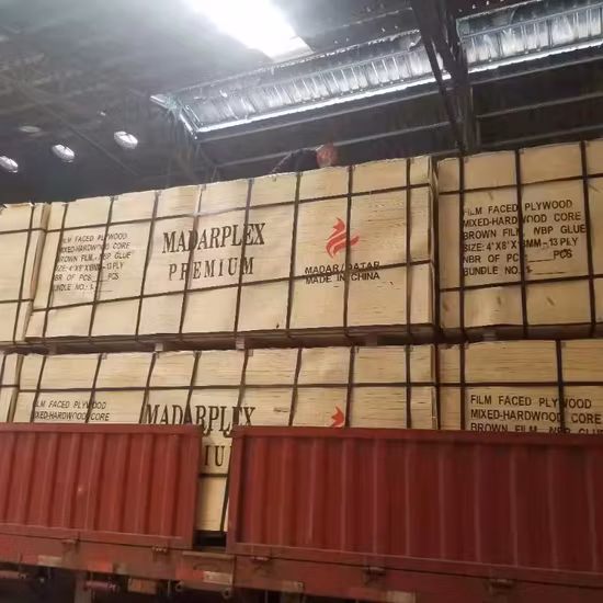 Middle East Market 12mm 18mm Hardwood Core Film Faced Marine Plywood for Shuttering Concrete Formwork