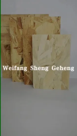 Mdi E0 Glue All Pine Waterproof 7/16 OSB Oriented Strand Board with Edge Painting Nail Line for Furniture 